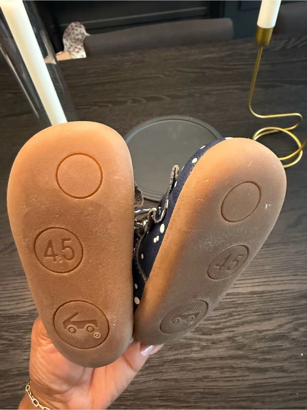 See Kai Run Navy Polka Dot Mary Janes